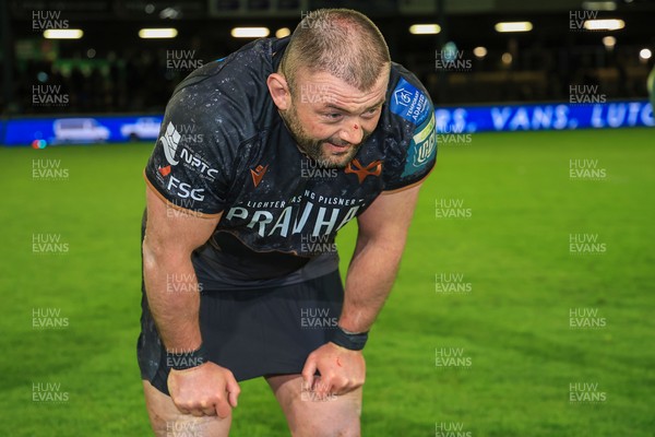 180426 - Ospreys v Hollywoodbets Sharks - United Rugby Championship - Sam Parry of Ospreys 