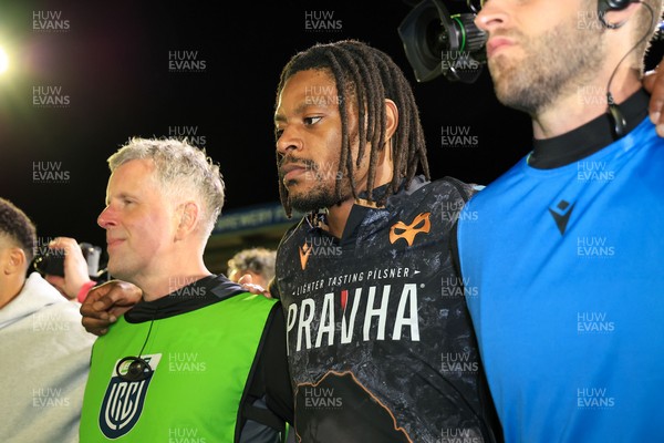 180426 - Ospreys v Hollywoodbets Sharks - United Rugby Championship - Dan Kasende of Ospreys