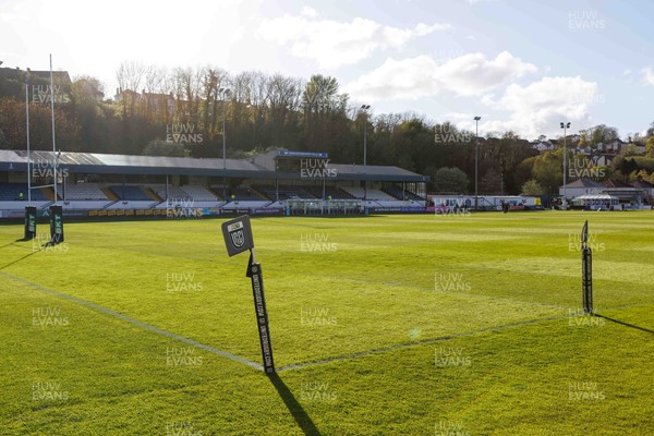 180426 - Ospreys v Hollywoodbets Sharks - United Rugby Championship - General view inside Brewery Field before the match