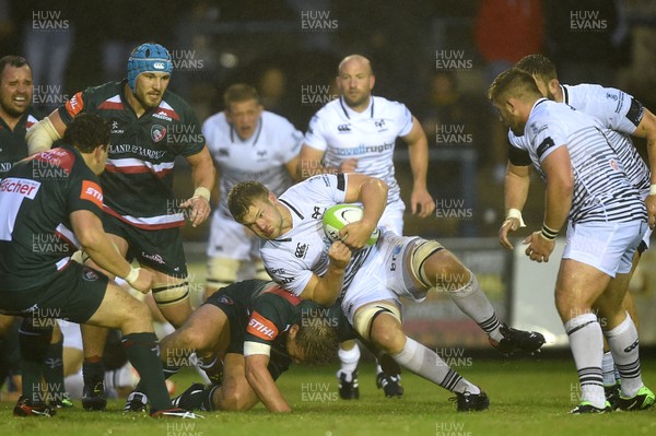 110817 - Ospreys v Leicester - Preseason Friendly - Olly Cracknell of Ospreys