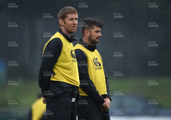 110817 - Ospreys v Leicester - Preseason Friendly - Anthony Carter and Ed Holden