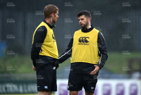 110817 - Ospreys v Leicester - Preseason Friendly - Anthony Carter and Ed Holden