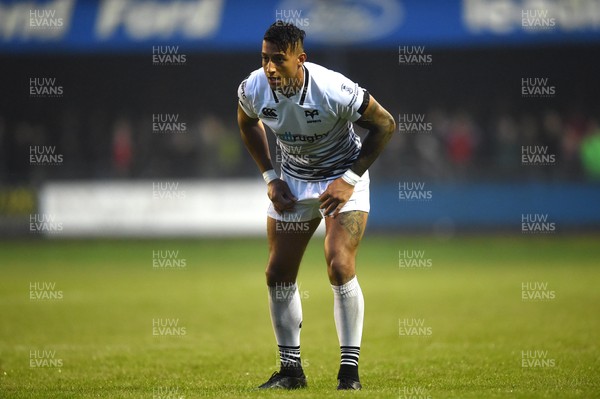 110817 - Ospreys v Leicester - Preseason Friendly - Jay Baker of Ospreys