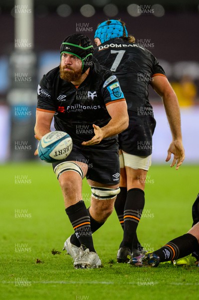 240922 - Ospreys v Emirates Lions - United Rugby Championship - Morgan Morris of Ospreys