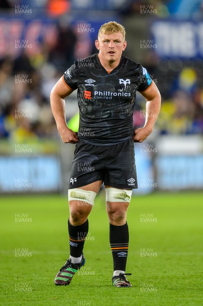 240922 - Ospreys v Emirates Lions - United Rugby Championship - Jaco Morgan of Ospreys