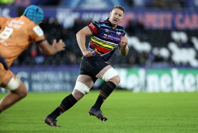 140123 - Ospreys v Montpellier - European Rugby Champions Cup - Bradley Davies of Ospreys 