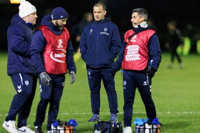 170126 - Ospreys v Montpellier Herault Rugby - EPCR Challenge Cup - Montpellier head coach Joan Caudullo during the warm up