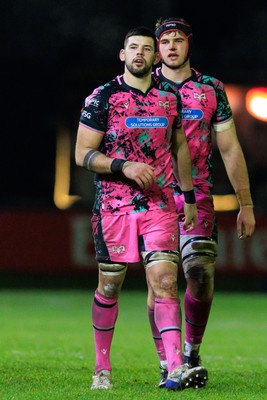 170126 - Ospreys v Montpellier Herault Rugby - EPCR Challenge Cup - Rhys Davies and James Fender of Ospreys