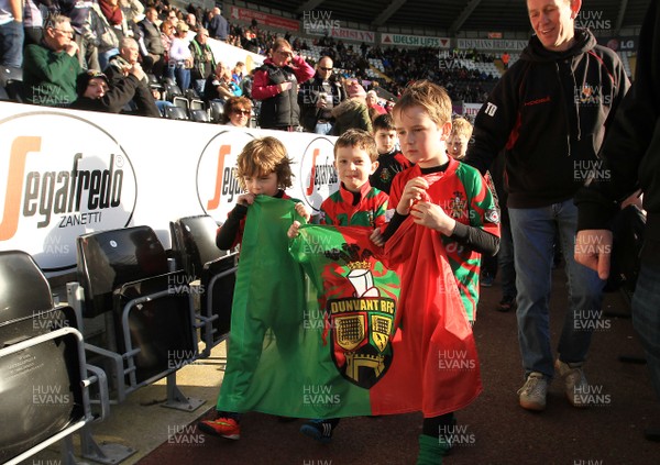 070315 - Ospreys v Munster - GuinnessPro12 -Half time parade at The Ospreys