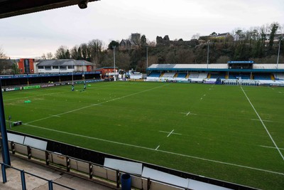 201225 - Ospreys v Munster - United Rugby Championship - General view inside Brewery Field before the match