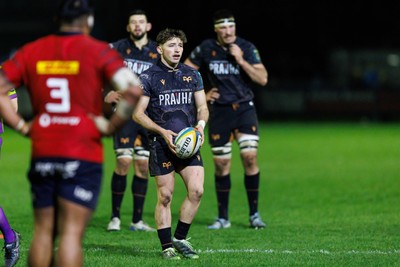 201225 - Ospreys v Munster - United Rugby Championship - Dan Edwards of Ospreys