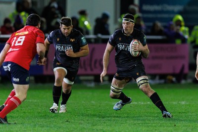 201225 - Ospreys v Munster - United Rugby Championship - Ryan Smith of Ospreys