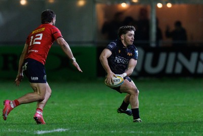 201225 - Ospreys v Munster - United Rugby Championship - Dan Edwards of Ospreys