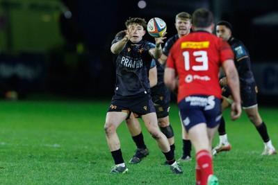 201225 - Ospreys v Munster - United Rugby Championship - Dan Edwards of Ospreys