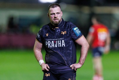 201225 - Ospreys v Munster - United Rugby Championship - Steffan Thomas of Ospreys