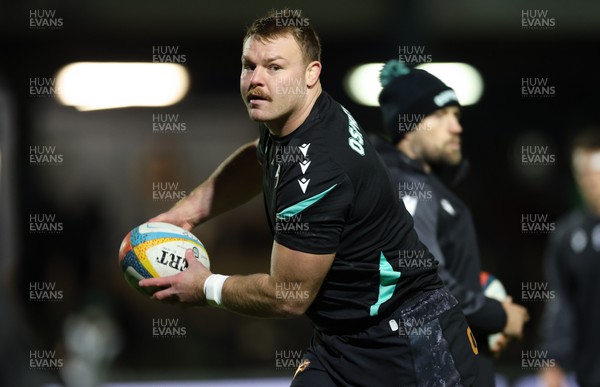 201225 - Ospreys v Munster, United Rugby Championship - Dewi Lake of Ospreys during warm up