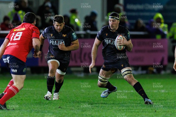 201225 - Ospreys v Munster - United Rugby Championship - Ryan Smith of Ospreys