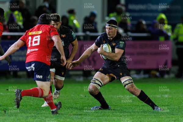 201225 - Ospreys v Munster - United Rugby Championship - Ryan Smith of Ospreys