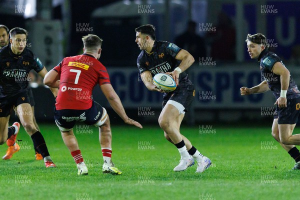 201225 - Ospreys v Munster - United Rugby Championship - Owen Watkin of Ospreys