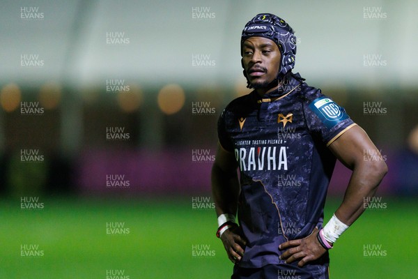 201225 - Ospreys v Munster - United Rugby Championship - Daniel Kasende of Ospreys
