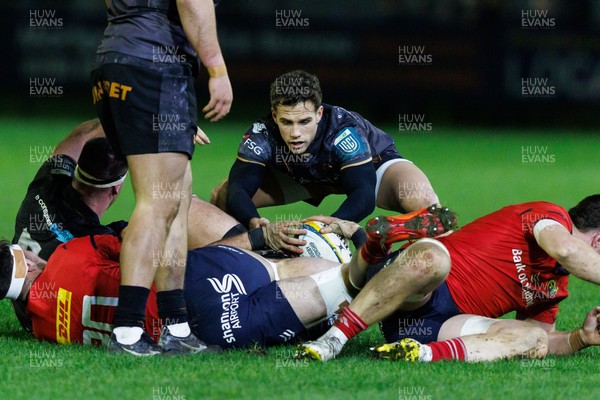 201225 - Ospreys v Munster - United Rugby Championship - Kieran Hardy of Ospreys