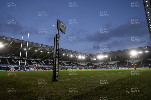 220324 - Ospreys v Munster - United Rugby Championship - General View of Swanseacom Stadium
