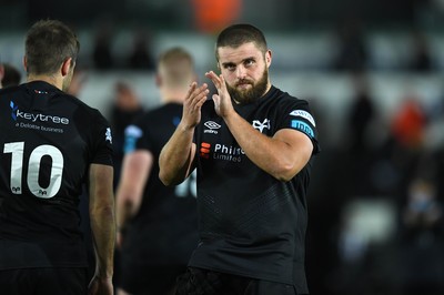 231021 - Ospreys v Munster - United Rugby Championship - Nicky Smith of Ospreys at the end of the game