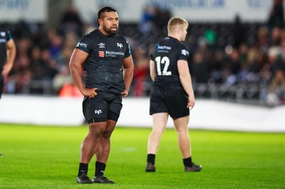 231021 - Ospreys v Munster - United Rugby Championship - Elvis Taione of Ospreys