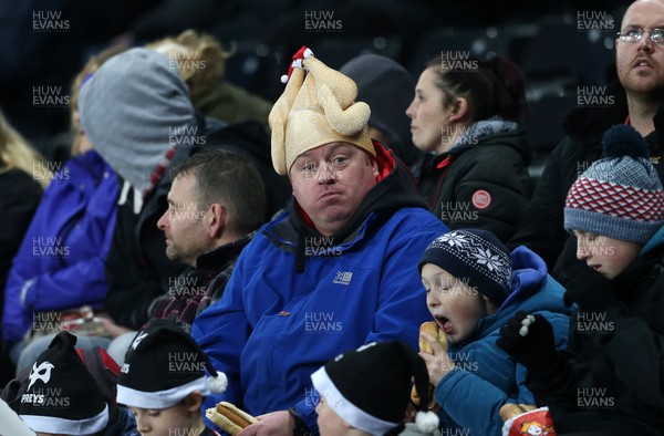 171217 - Ospreys v Northampton Saints - European Rugby Champions Cup - A christmas rugby fan