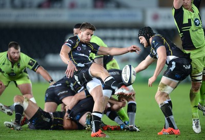 180115 - Ospreys v Northampton Saints - European Rugby Champions Cup -Rhys Webb of Ospreys