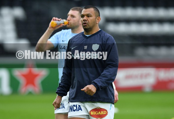150122 - Ospreys v Racing 92 - European Rugby Champions Cup - Kurtley Beale of Racing 92 during the warm up