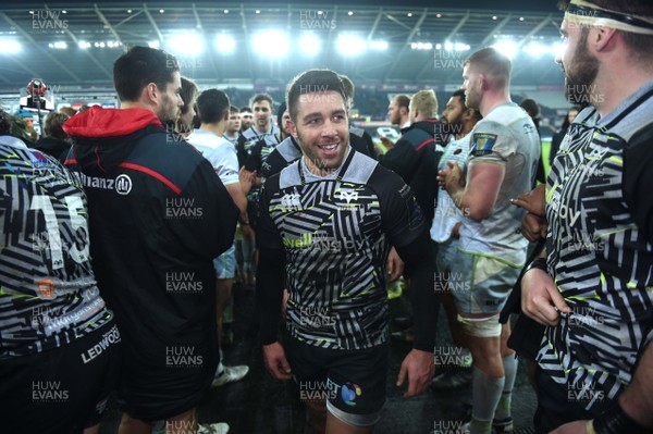 130118 - Ospreys v Saracens - European Rugby Champions Cup - Rhys Webb of Ospreys at the end of the game