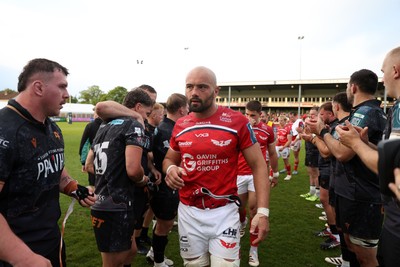 090526 - Ospreys v Scarlets - United Rugby Championship - Josh Macleod of Scarlets at full time