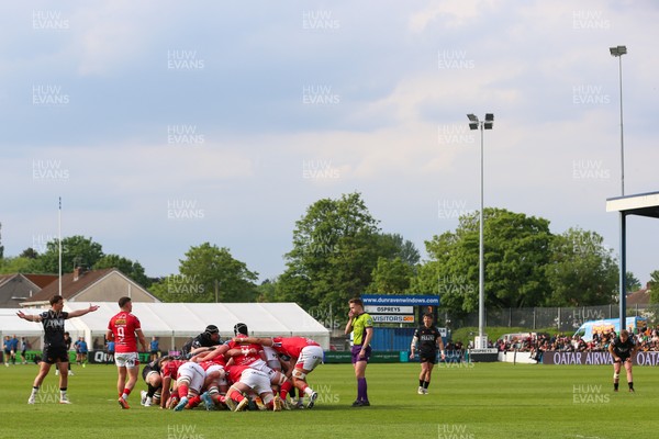 090526 - Ospreys v Scarlets - United Rugby Championship - A scrum