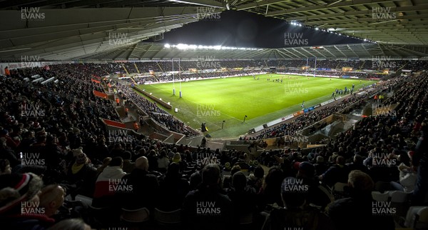 261212 - Ospreys v Scarlets - RaboDirect PRO12 -A general view of the Liberty Stadium, Swansea