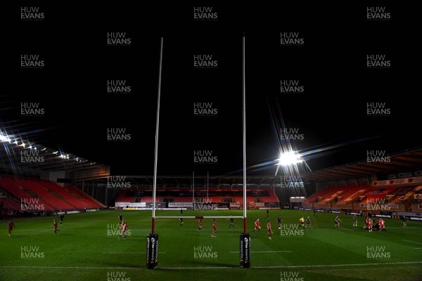 261220 - Ospreys v Scarlets - Guinness PRO14 - A general view of Parc y Scarlets as is stages Ospreys home game against Scarlets