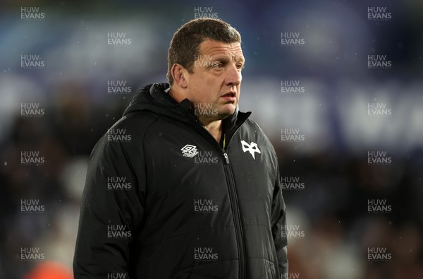 261222 - Ospreys v Scarlets - United Rugby Championship - Ospreys Head Coach Toby Booth 