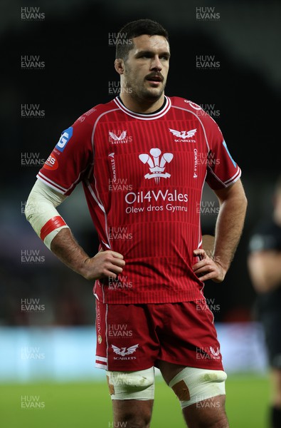 261222 - Ospreys v Scarlets - United Rugby Championship - Tom Price of Scarlets 