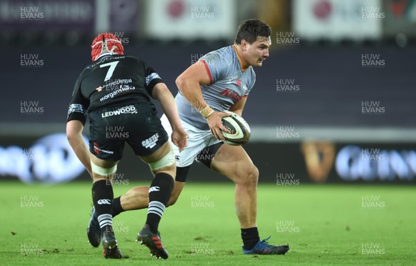 160218 - Ospreys v Southern Kings - Guinness PRO14 - Michael Willemse of Southern Kings is tackled by Will Jones of Ospreys