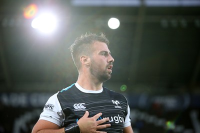 080918 - Ospreys v Toyota Cheetahs - Guinness PRO14 - Scott Baldwin of Ospreys at full time