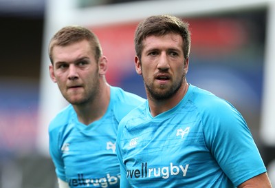 080918 - Ospreys v Toyota Cheetahs - Guinness PRO14 - Dan Lydiate and Justin Tipuric of Ospreys