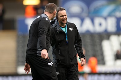 180224 - Ospreys v Ulster - United Rugby Championship - Ospreys Coach Mark Jones