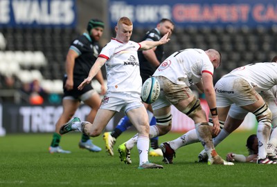 180224 - Ospreys v Ulster - United Rugby Championship - Nathan Doak of Ulster 