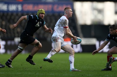 180224 - Ospreys v Ulster - United Rugby Championship - Nathan Doak of Ulster 