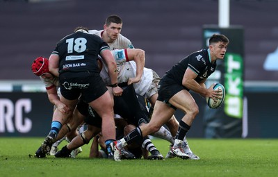 180224 - Ospreys v Ulster - United Rugby Championship - Reuben Morgan-Williams of Ospreys 