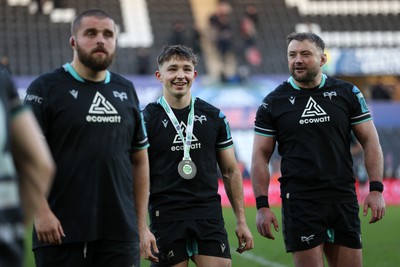 180224 - Ospreys v Ulster - United Rugby Championship - Dan Edwards of Ospreys at full time