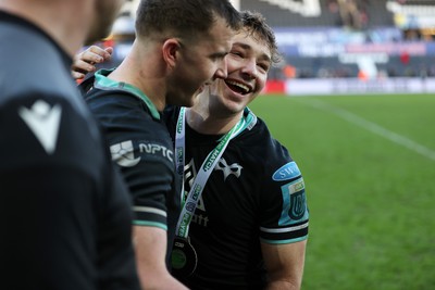 180224 - Ospreys v Ulster - United Rugby Championship - Dan Edwards of Ospreys at full time