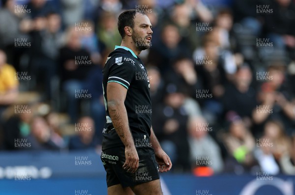 180224 - Ospreys v Ulster - United Rugby Championship - Evardi Boshoff of Ospreys 