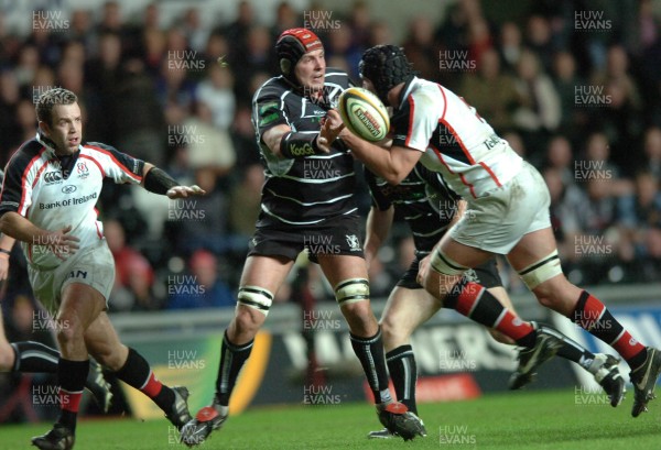 270107 - Ospreys v Ulster - Magners League - Ospreys Mike Powell looks for support 