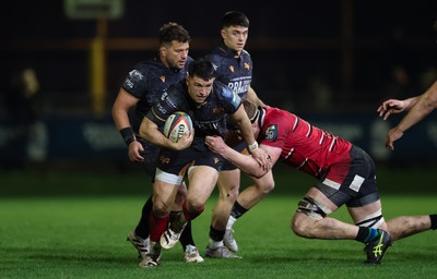 280226 - Ospreys v Ulster Rugby, United Rugby Championship - Owen Watkin of Ospreys looks to attack